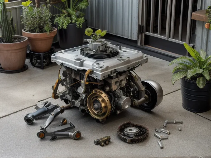 Kit casero de mecánica DIY: jeringa, manguera y batería para limpiar un inyector de moto