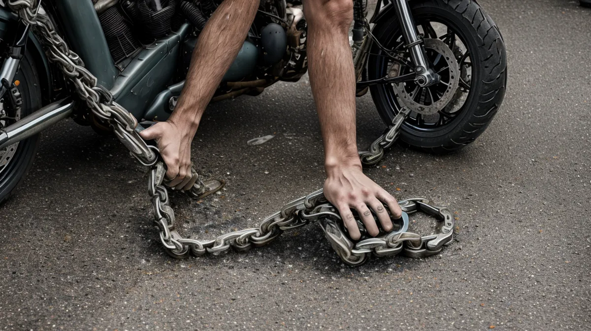 Cómo hacer el mantenimiento de la cadena de moto sin herramientas caras